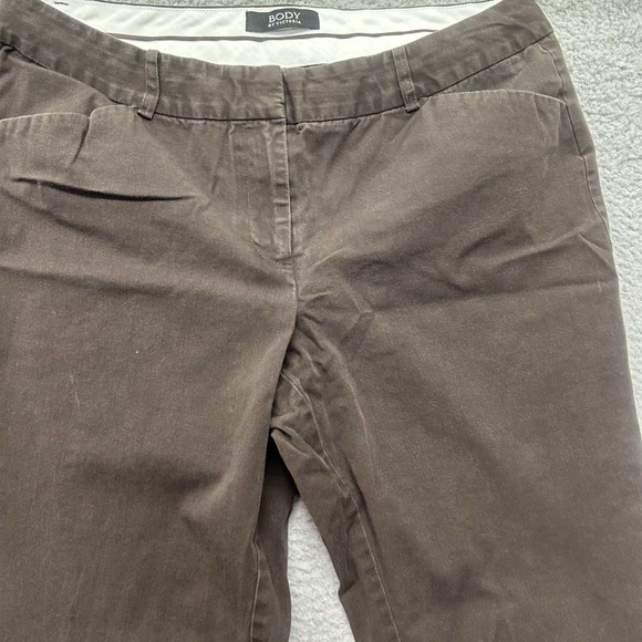 Body By Victoria Pants Womens Size 12  32X33 Chico Straight Brown - Picture 2 of 10